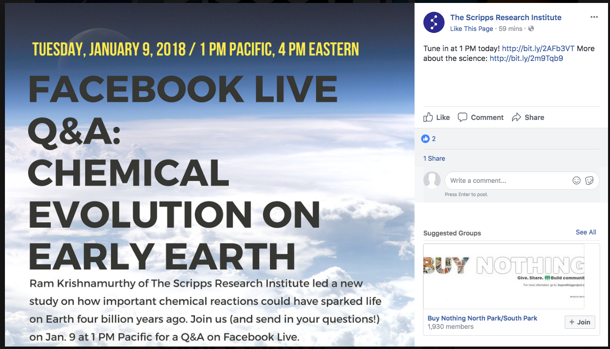 Facbook Live